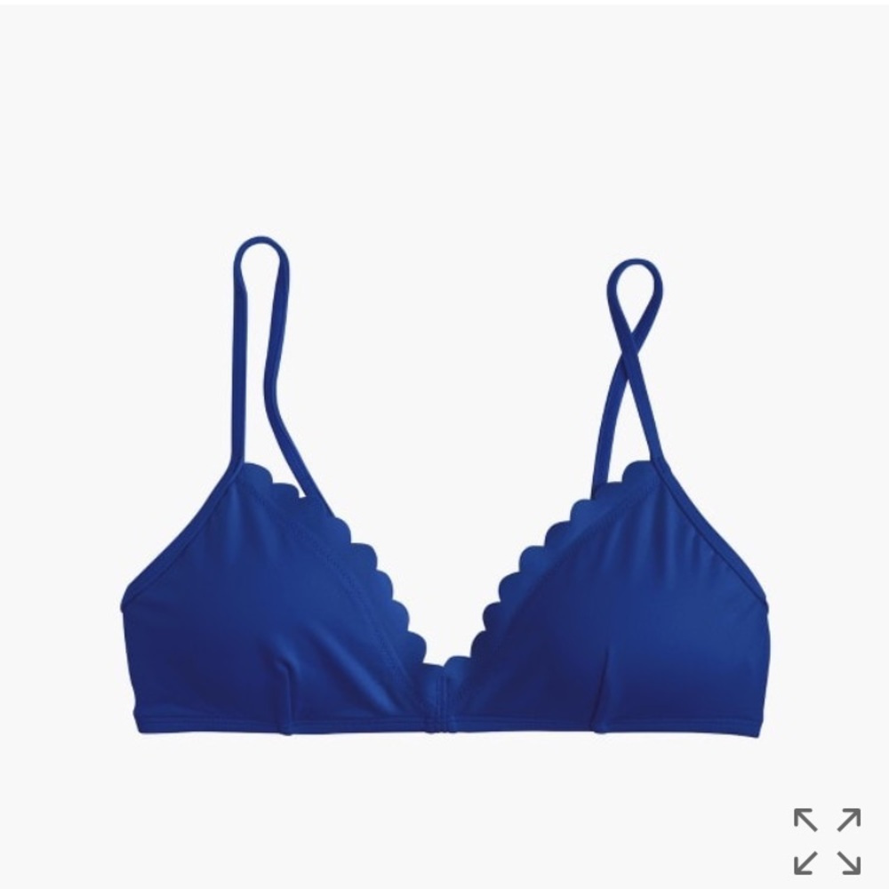 JCrew scalloped bikini top